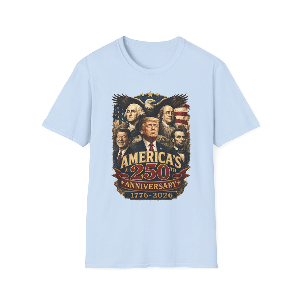 America's 250th Anniversary T-Shirt – 1776-2026 Patriotic Presidents Tee