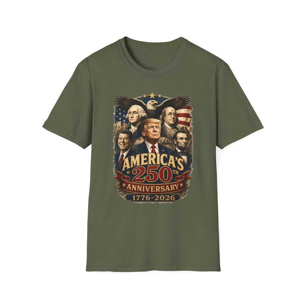 America's 250th Anniversary T-Shirt – 1776-2026 Patriotic Presidents Tee
