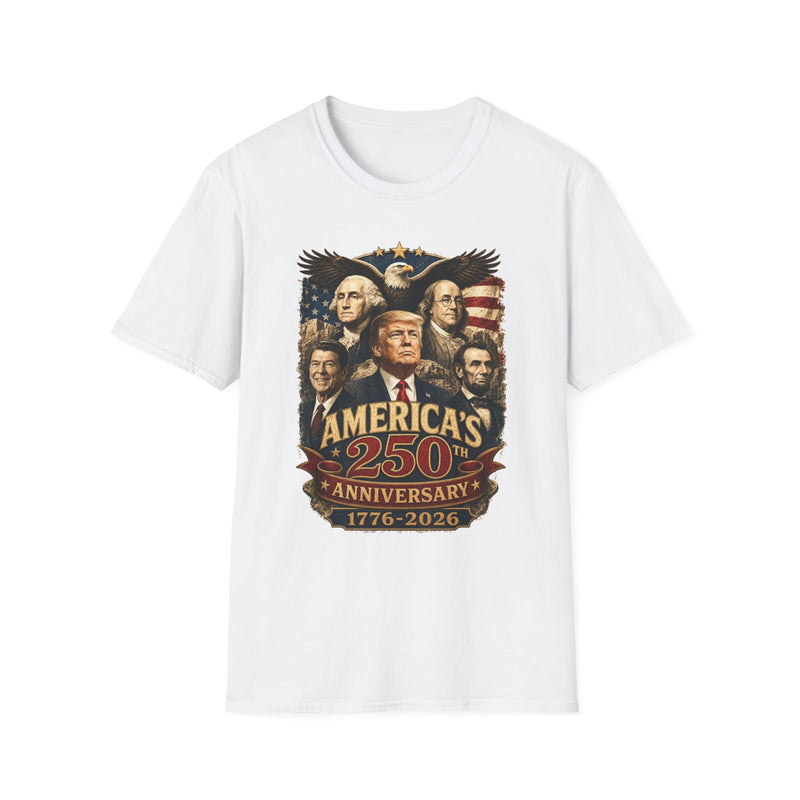 America's 250th Anniversary T-Shirt – 1776-2026 Patriotic Presidents Tee